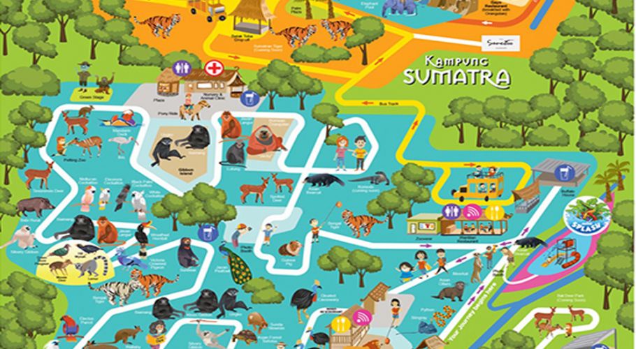 Bali Zoo of Sukawati Map of Bali Zoo